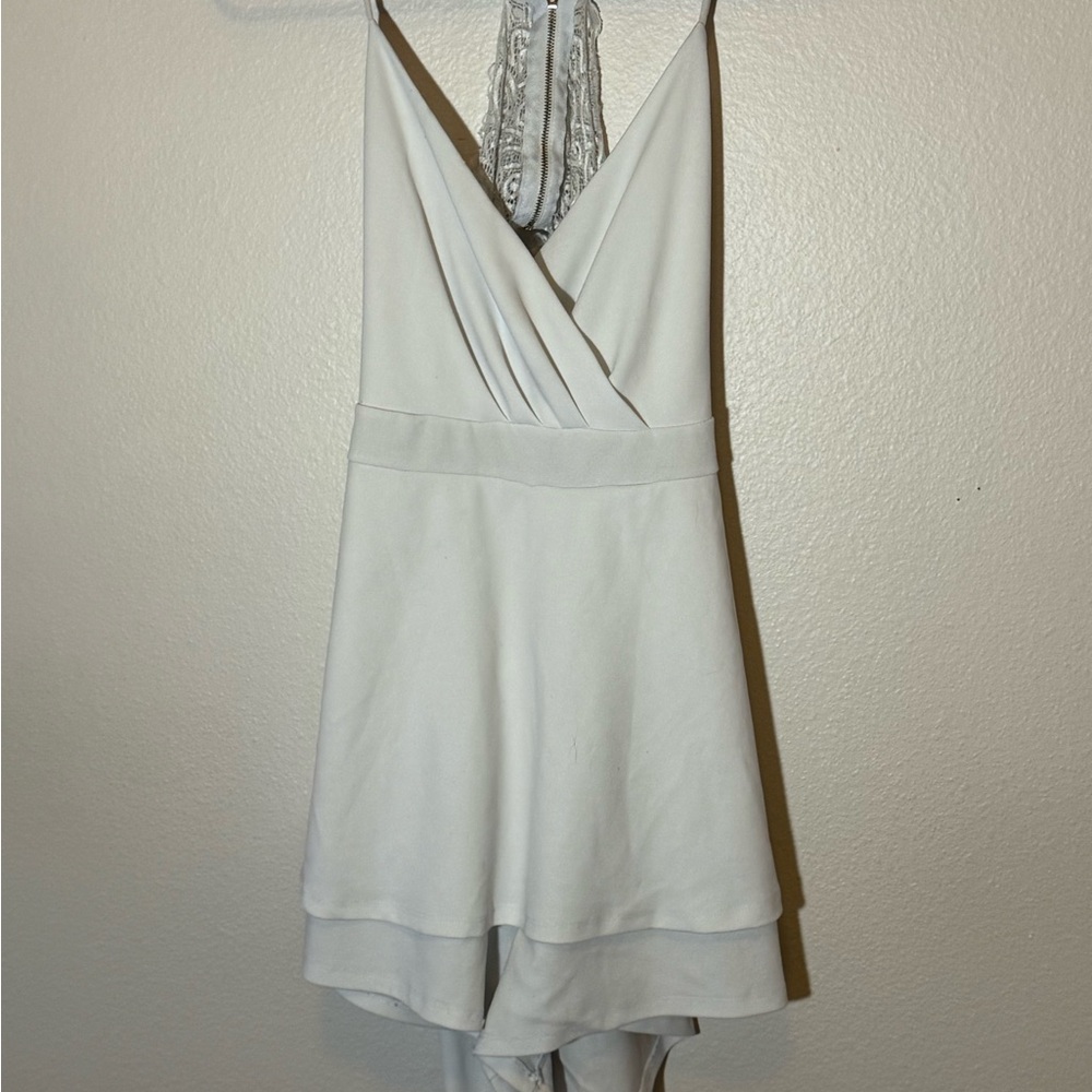 Charlotte Russe White Halter Outfit